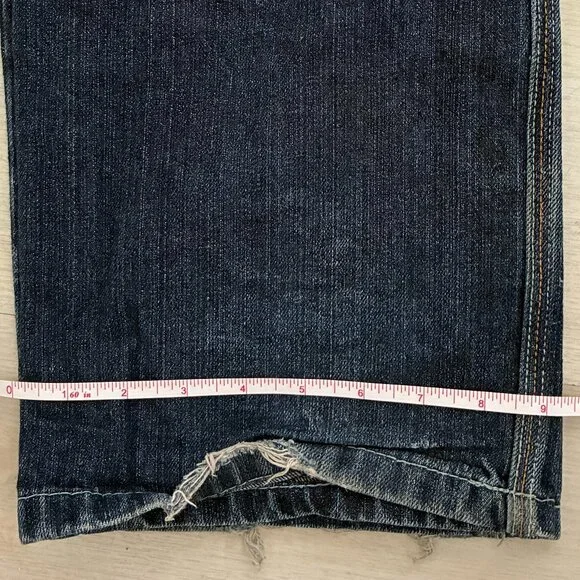 Vtg Artful Dodger Bishops Island Jeans Embroidered Baggy Y2K Streetwear 34W/34L